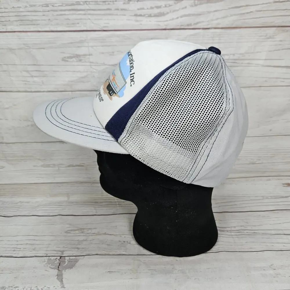 Vintage Trucker Hat Mesh Snapback National Transportation, Inc Omaha Nebraska